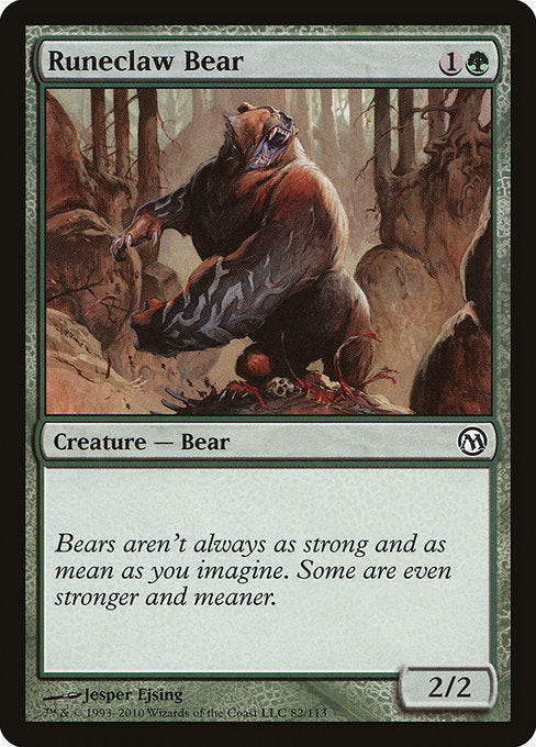 Runeclaw Bear [Duels of the Planeswalkers], MTG Single - Gamers Grove