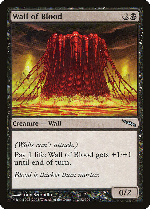 Wall of Blood [Mirrodin], MTG Single - Gamers Grove