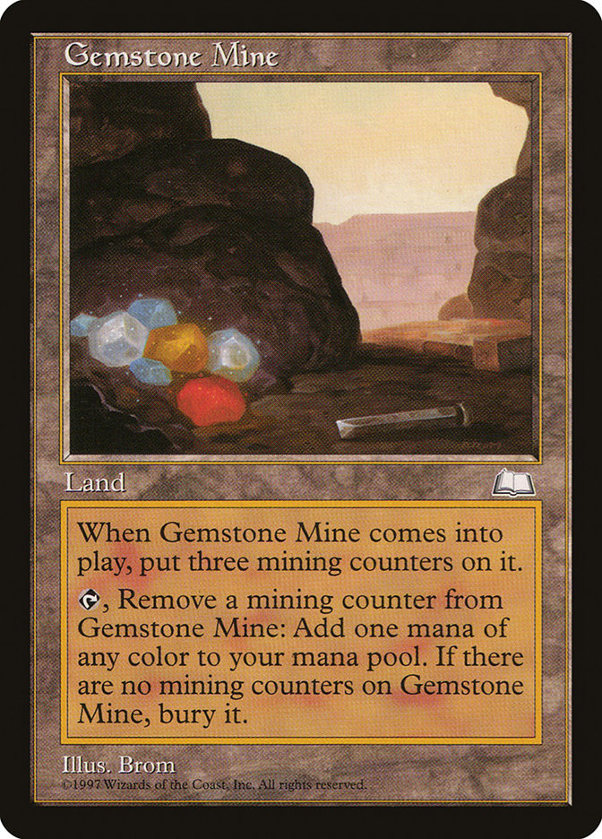 Gemstone Mine [Weatherlight], MTG Single - Gamers Grove