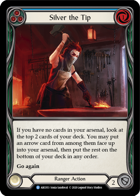 Silver the Tip (Blue) [ARC053] Unlimited Edition Rainbow Foil