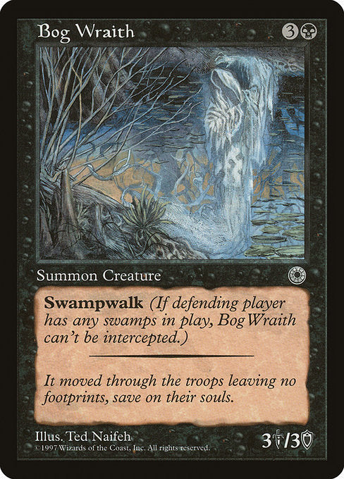 Bog Wraith [Portal], MTG Single - Gamers Grove