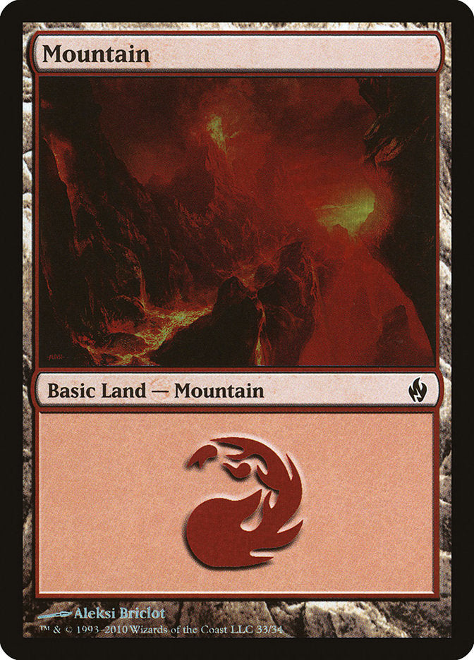 Mountain (33) [Premium Deck Series: Fire and Lightning], MTG Single - Gamers Grove