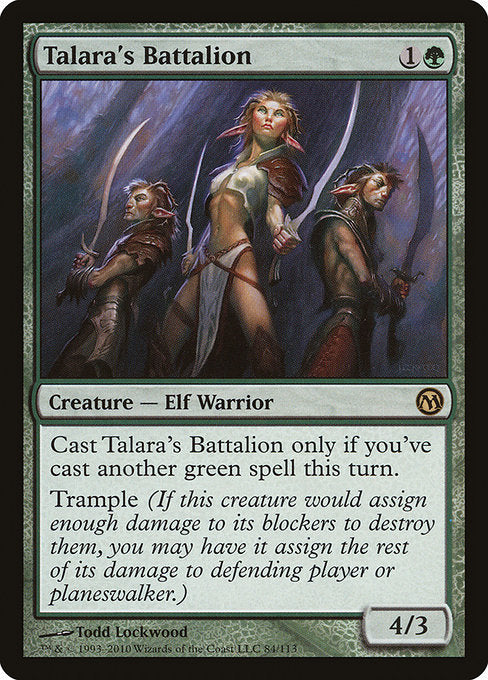 Talara's Battalion [Duels of the Planeswalkers], MTG Single - Gamers Grove