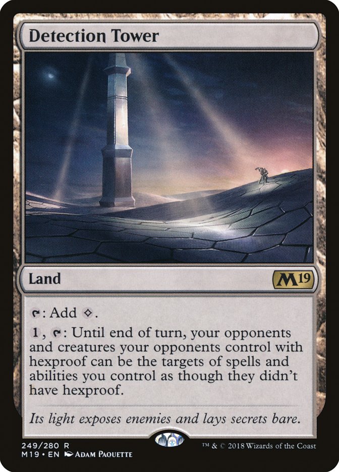 Detection Tower [Core Set 2019], MTG Single - Gamers Grove