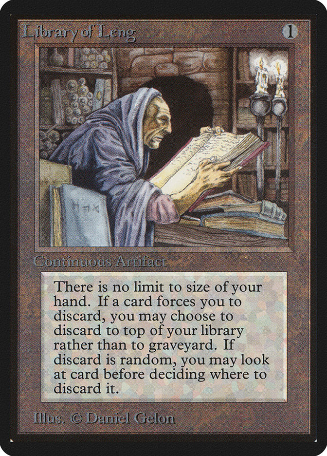 Library of Leng [Limited Edition Beta], MTG Single - Gamers Grove
