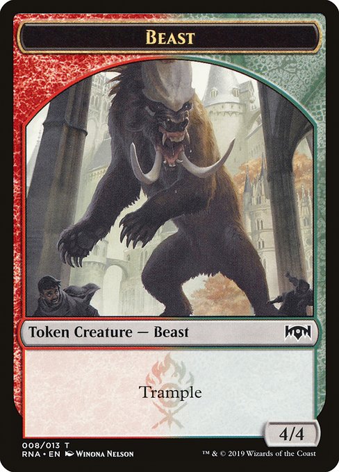 Beast [Ravnica Allegiance Tokens]