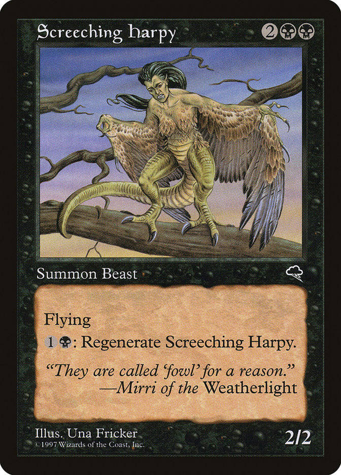 Screeching Harpy [Tempest], MTG Single - Gamers Grove