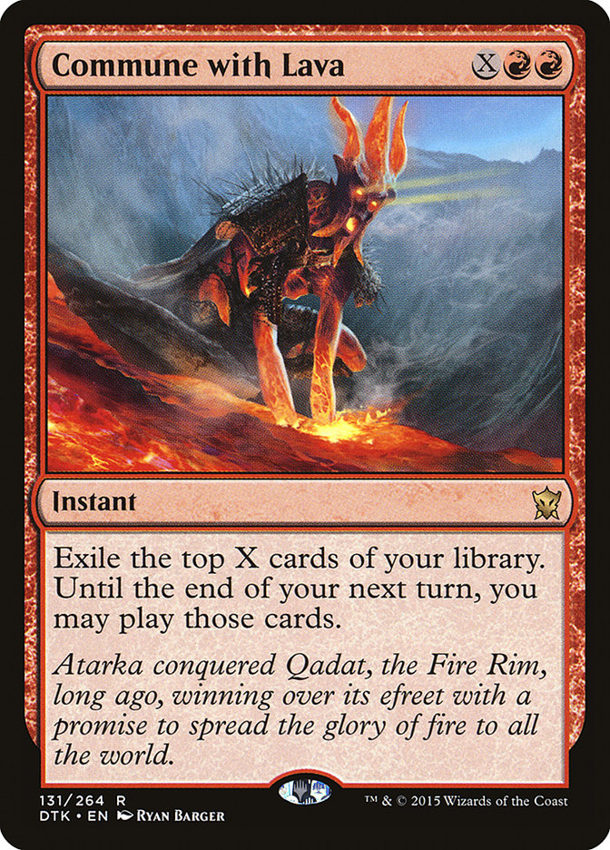 Commune with Lava [Dragons of Tarkir], MTG Single - Gamers Grove