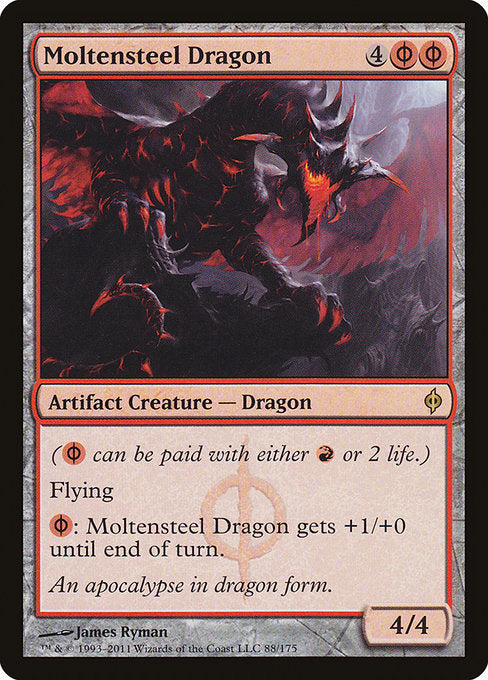Moltensteel Dragon [New Phyrexia], MTG Single - Gamers Grove