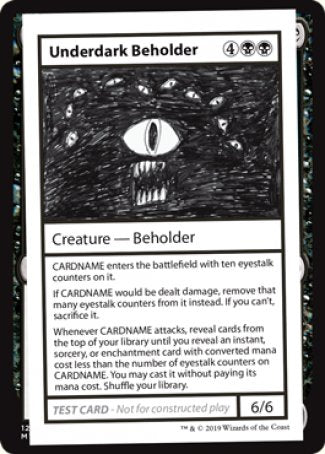 Underdark Beholder (2021 Edition) [Mystery Booster Playtest Cards]