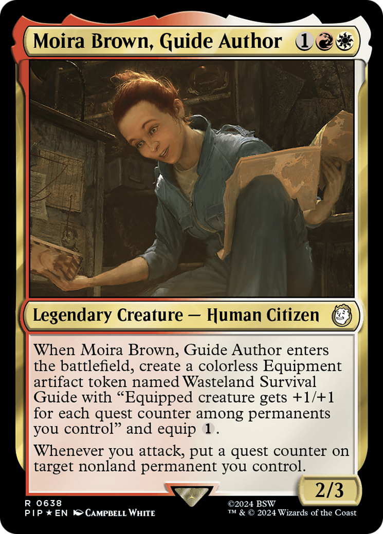 Moira Brown, Guide Author (Surge Foil) [Fallout]