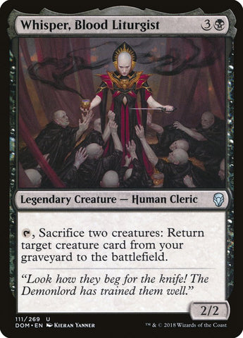 Whisper, Blood Liturgist [Dominaria], MTG Single - Gamers Grove