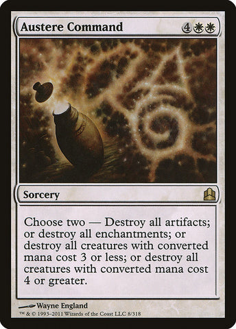 Austere Command [Commander 2011], MTG Single - Gamers Grove