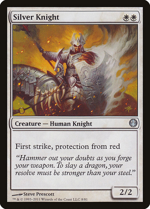 Silver Knight [Duel Decks: Knights vs. Dragons], MTG Single - Gamers Grove