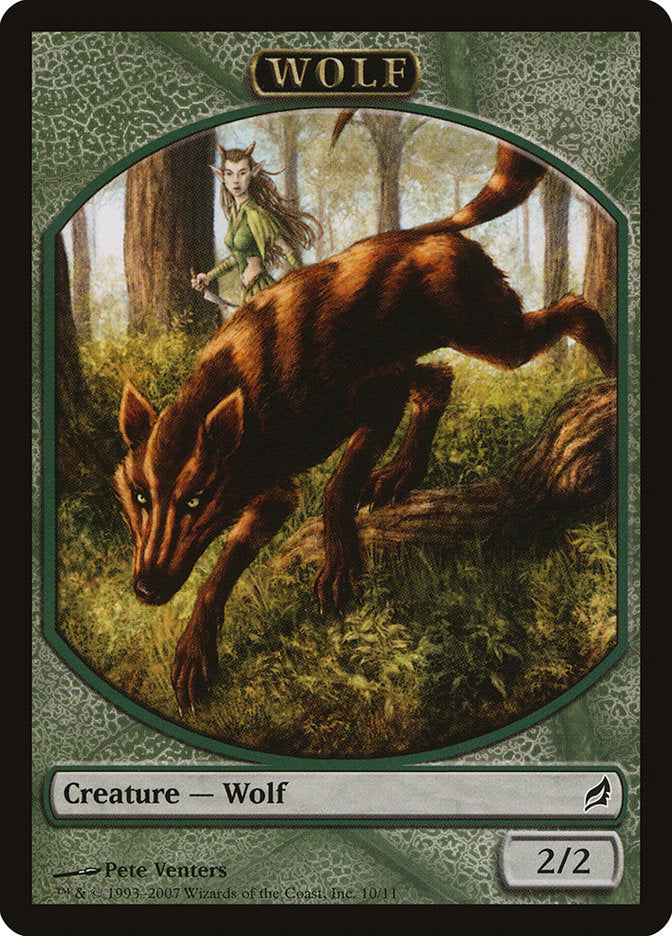 Wolf [Lorwyn Tokens], MTG Single - Gamers Grove