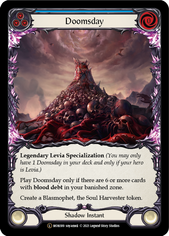 Doomsday (Rainbow Foil) [U-MON189-RF] Unlimited Edition Rainbow Foil