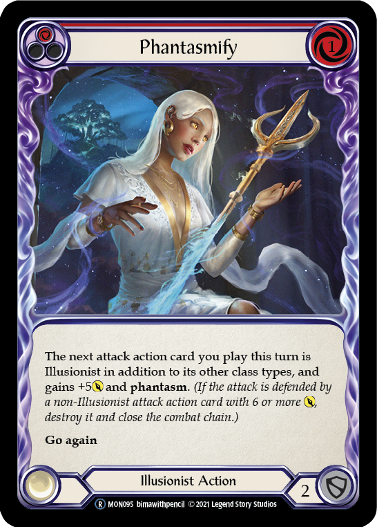 Phantasmify (Red) (Rainbow Foil) [U-MON095-RF] Unlimited Edition Rainbow Foil