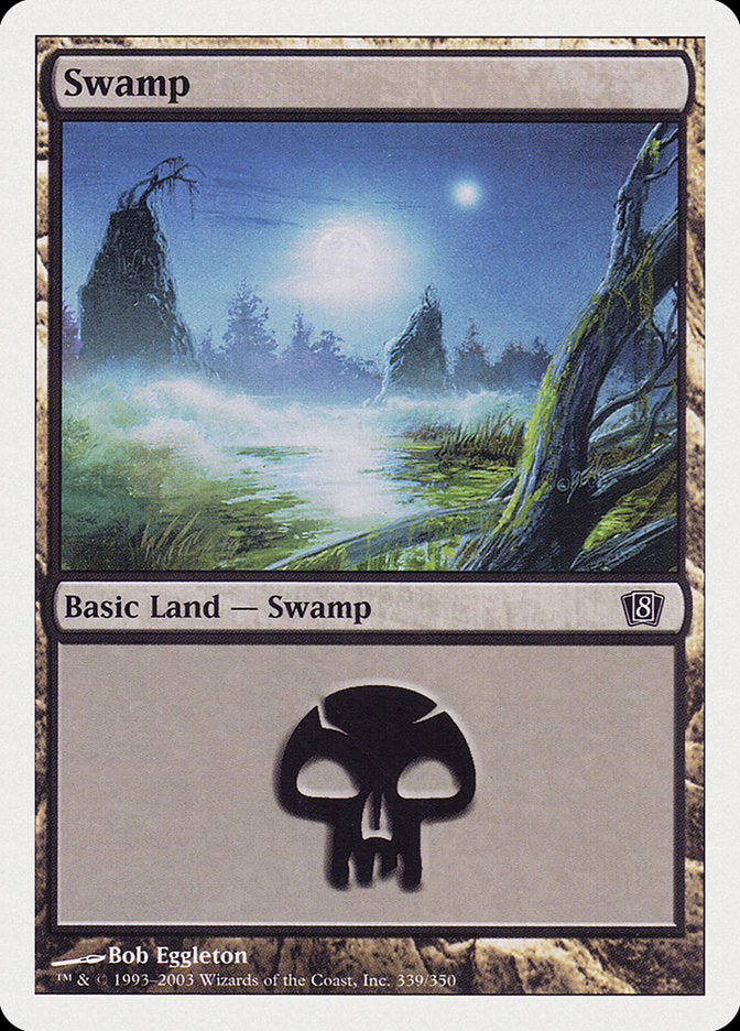 Swamp (339) [Eighth Edition], MTG Single - Gamers Grove