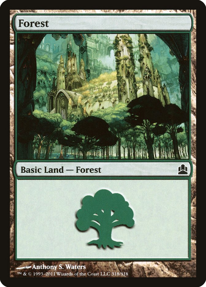 Forest (318) [Commander 2011], MTG Single - Gamers Grove