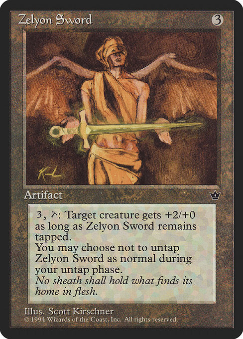 Zelyon Sword [Fallen Empires], MTG Single - Gamers Grove