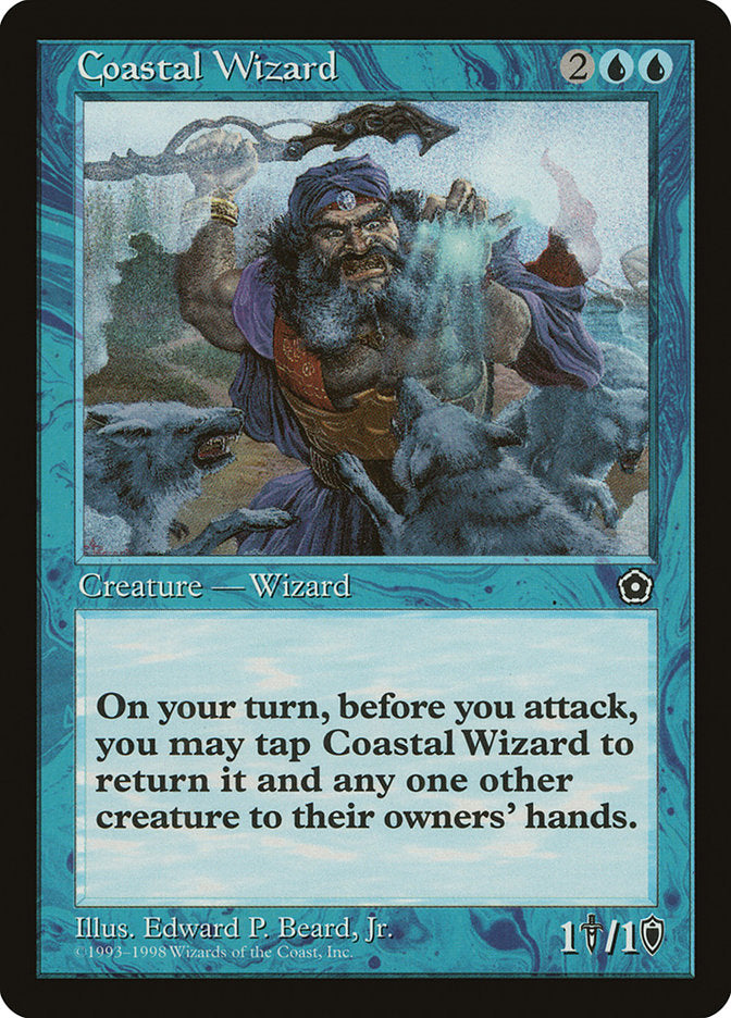 Coastal Wizard [Portal Second Age], MTG Single - Gamers Grove