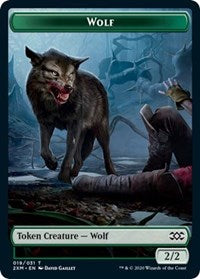 Wolf // Wurm (030) Double-sided Token [Double Masters Tokens]