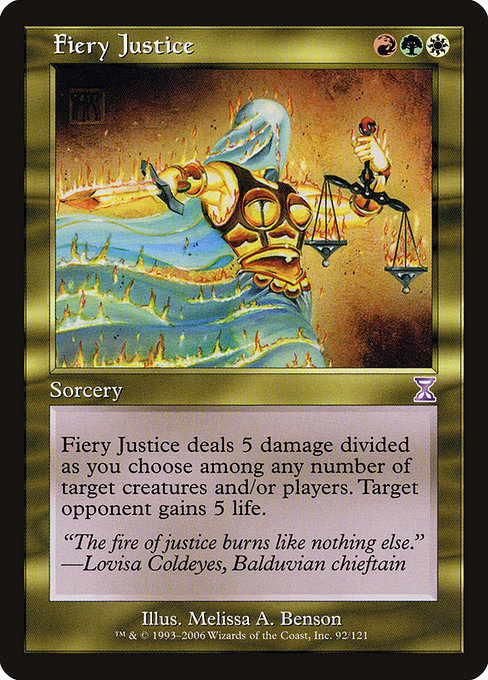 Fiery Justice [Time Spiral Timeshifted], MTG Single - Gamers Grove