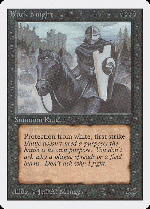 Black Knight [Unlimited Edition], MTG Single - Gamers Grove