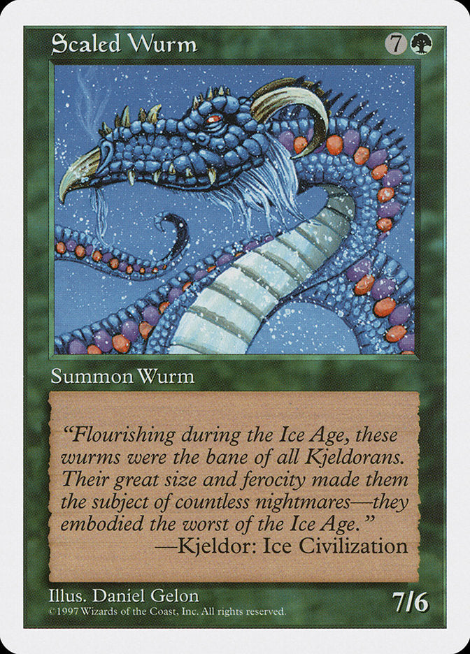 Scaled Wurm [Fifth Edition], MTG Single - Gamers Grove