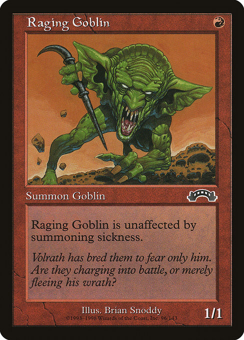 Raging Goblin [Exodus], MTG Single - Gamers Grove