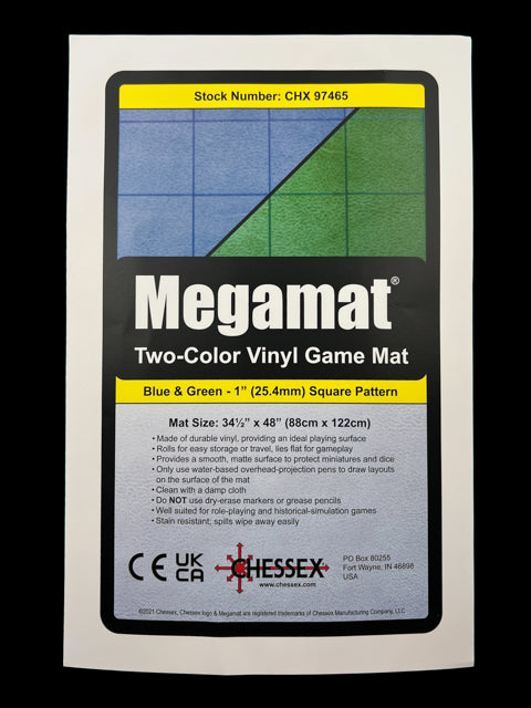 Megamat 1" Reversible Blue-Green Squares