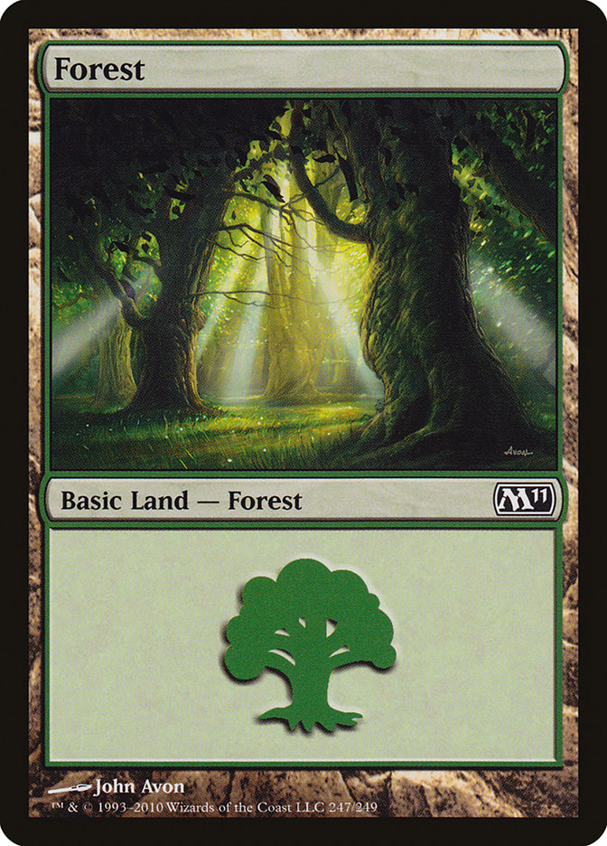 Forest (247) [Magic 2011], MTG Single - Gamers Grove