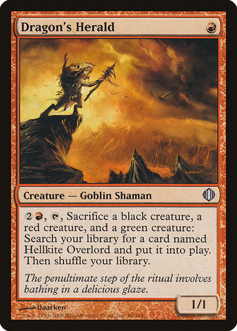 Dragon's Herald [Shards of Alara], MTG Single - Gamers Grove