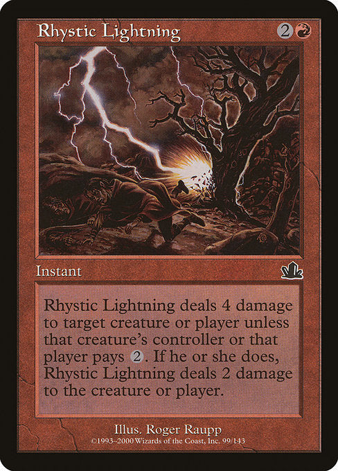 Rhystic Lightning [Prophecy], MTG Single - Gamers Grove