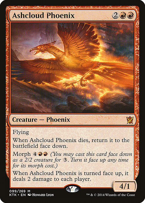Ashcloud Phoenix [Khans of Tarkir], MTG Single - Gamers Grove