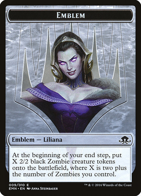 Liliana, the Last Hope Emblem [Eldritch Moon Tokens], MTG Single - Gamers Grove
