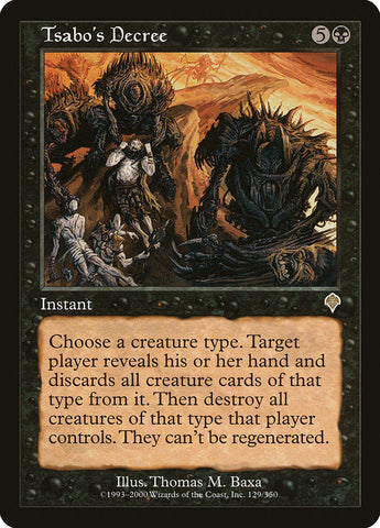 Tsabo's Decree [Invasion], MTG Single - Gamers Grove