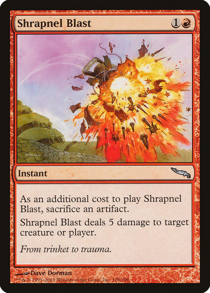 Shrapnel Blast [Mirrodin], MTG Single - Gamers Grove