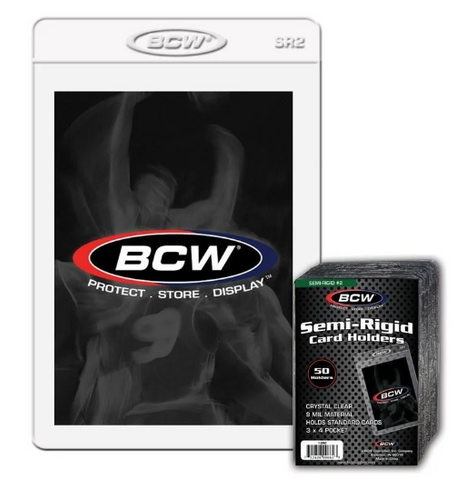BCW: Semi-Rigid Card Holder #2 -50 pack
