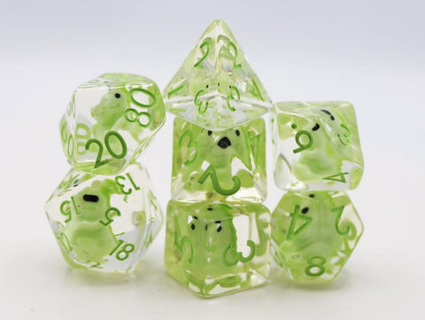 Resin RPG Dice Set - Baby T Rex