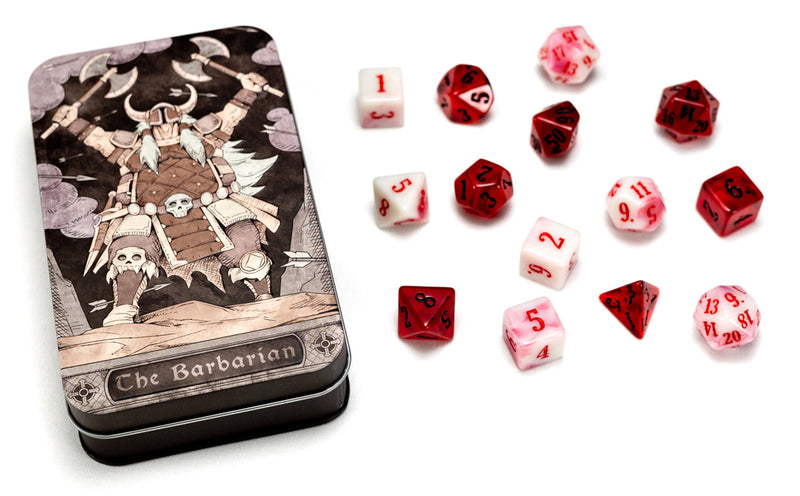 Character Class Dice: The Barbarian (14 dice)