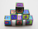 Burnt Opal D6 Metal Dice Set