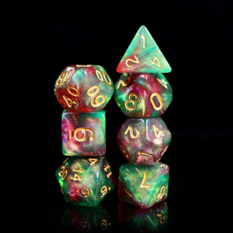 Resin RPG Dice Set - Elf's Dream