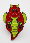Enamel Pin: Critter - Red Baby Dragon