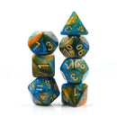 Resin RPG Dice Set - River at Dusk