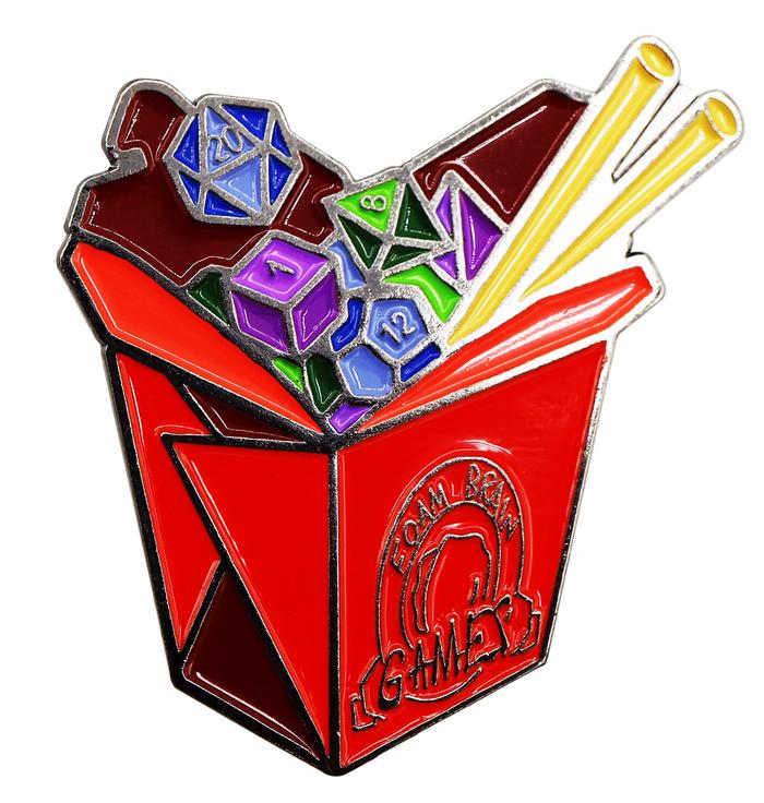 Enamel Pin: Take Out Dice - Red