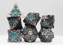 16mm Metal Polyhedral Dice Set - Cybernetic Arrow