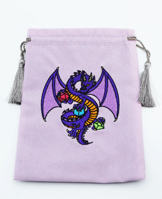 Dice Bag - Purple Dragon