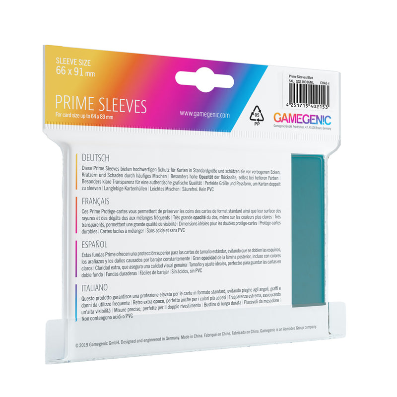 GameGenic: Prime Sleeves - Blue (100ct)