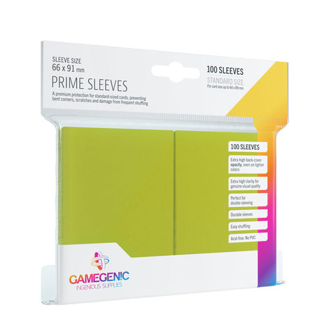 GameGenic: Prime Sleeves - Lime (100ct)